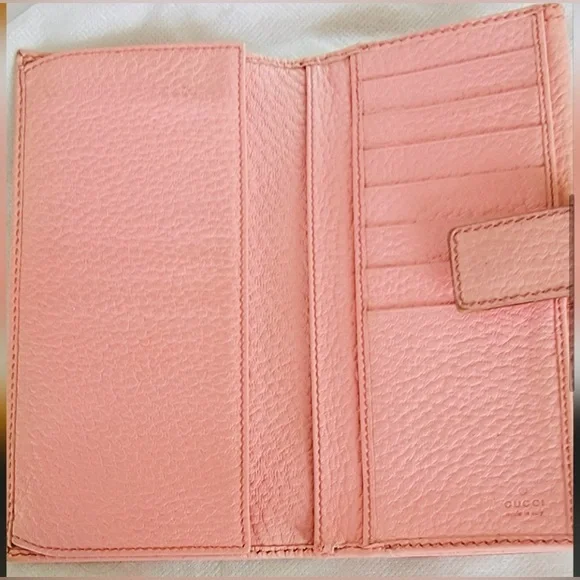 Gucci Pink Bamboo wallet - Picture 8 of 10